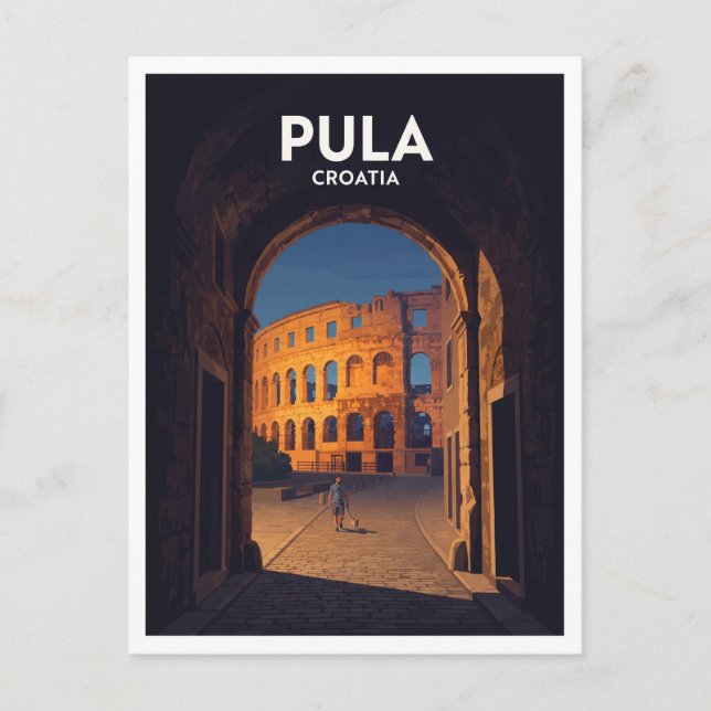 Pula Kroatien Present Vykort (Framsida)