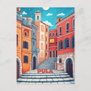 Pula Kroatien Travel Vykort