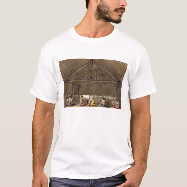 Pulaho kung av de vänliga öarna som dricker Kava Tee Shirt (Framsida)