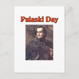 Pulaski Day Vykort