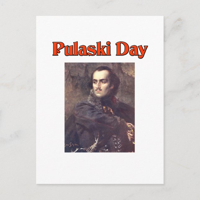 Pulaski Day Vykort (Framsida)