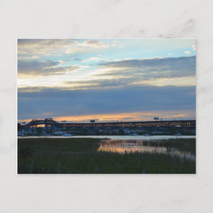 Pulaski vid Sunset Postcard Vykort