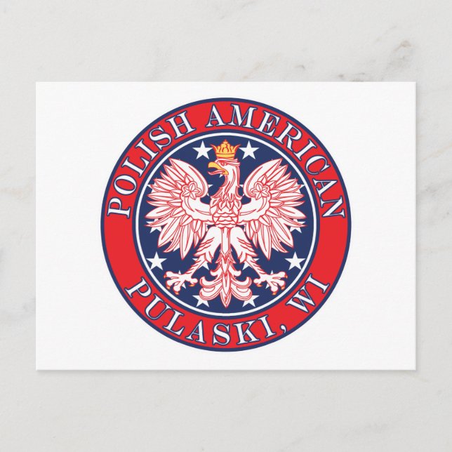 Pulaski Wisconsin polska Vykort (Framsida)