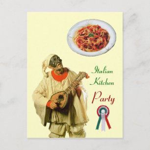 PULCINELLA ITALIAN KITCHEN PARTY Cream Recipe Vykort