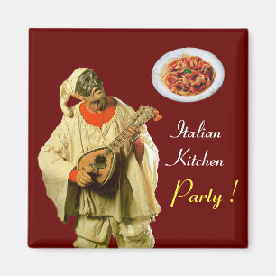PULCINELLA ITALIAN KITCHEN PARTY,red Magnet