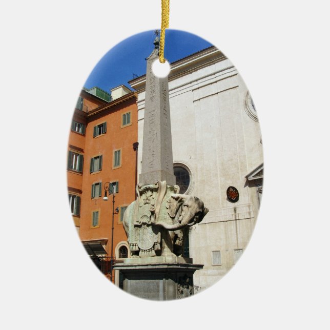 Pulcino Della Minerva Julgransprydnad Keramik (Framsidan)