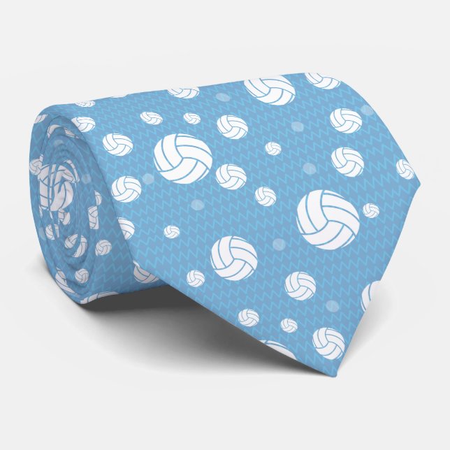 Pulder Blue Volleyball Chevron Patterned Slips (Rullad)