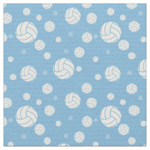 Pulder Blue Volleyball Chevron Patterned