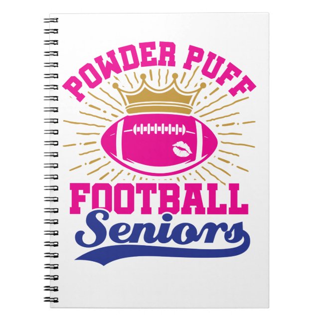 Pulder Puff Football Seniors Anteckningsbok (Framsidan)
