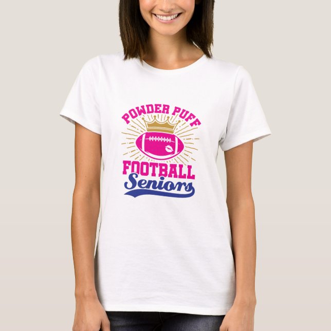 Pulder Puff Football Seniors T Shirt (Framsida)