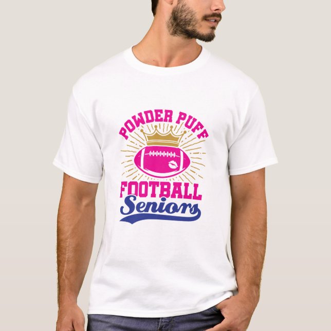 Pulder Puff Football Seniors T Shirt (Framsida)
