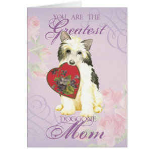 Pulderpuff Heart Mamma Card Hälsningskort