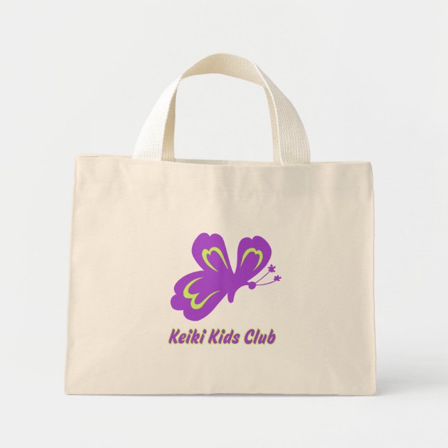 Pulelehua (Butterfly) Beach Bags & Totes Mini Tygkasse (Framsidan)