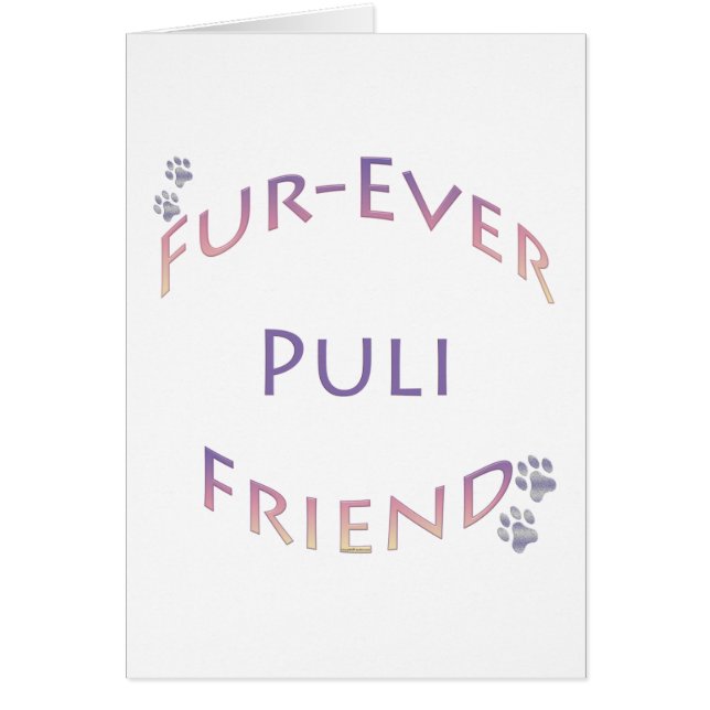 Puli Furever Friend Hälsningskort (Framsidan)
