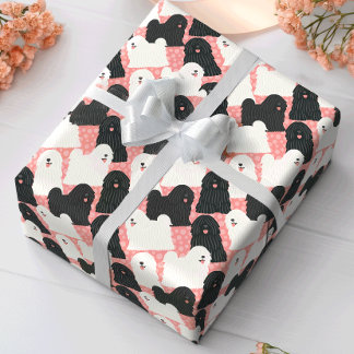 Puli Hund Cute Rosa Polka Dot Presentpapper