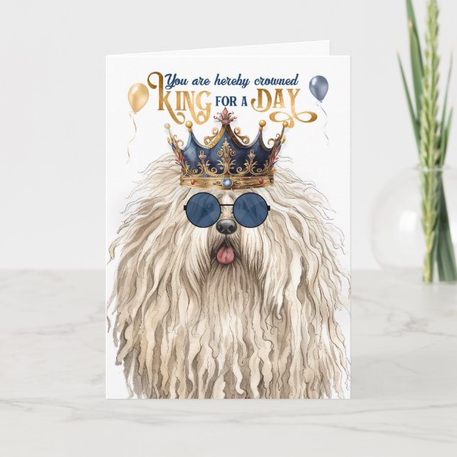 Puli Hund för en dag på födelsedagen Kort (Framsida)