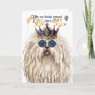 Puli Hund för en dag på födelsedagen Kort