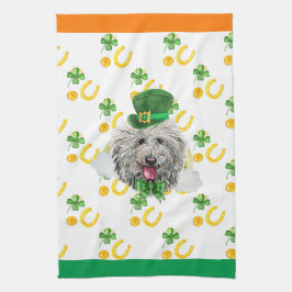 Puli Hund Semester Hem Dekor St Patricks Day Kökshandduk