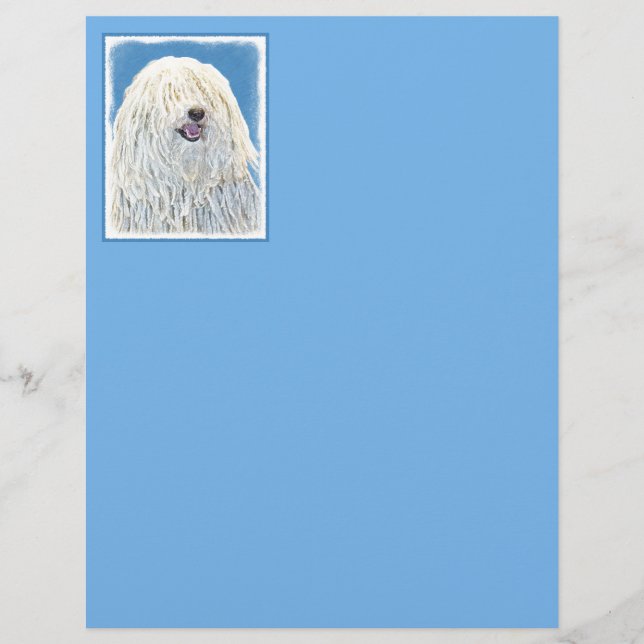 Puli Painting - Cute Original Hund Art (Framsida)