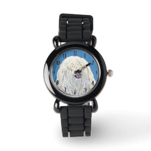 Puli Painting - Cute Original Hund Art Armbandsur