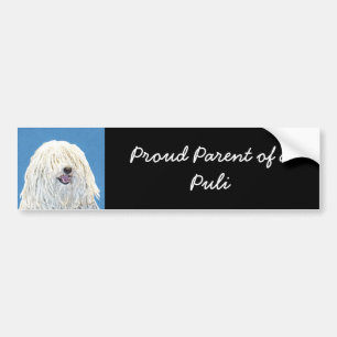 Puli Painting - Cute Original Hund Art Bildekal