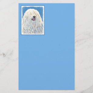 Puli Painting - Cute Original Hund Art Brevpapper