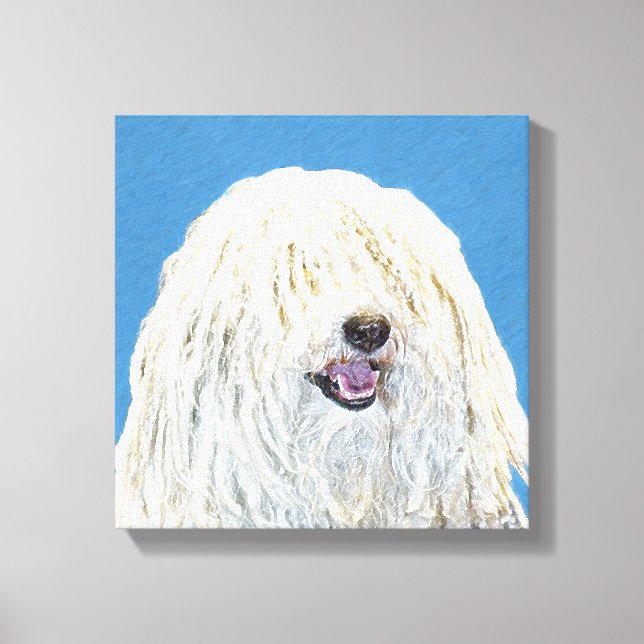 Puli Painting - Cute Original Hund Art Canvastryck (Framsida)