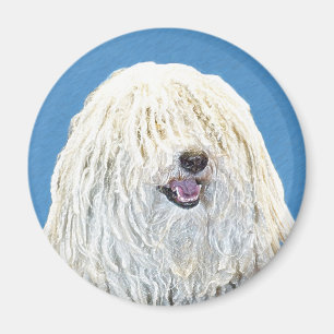 Puli Painting - Cute Original Hund Art Magnet