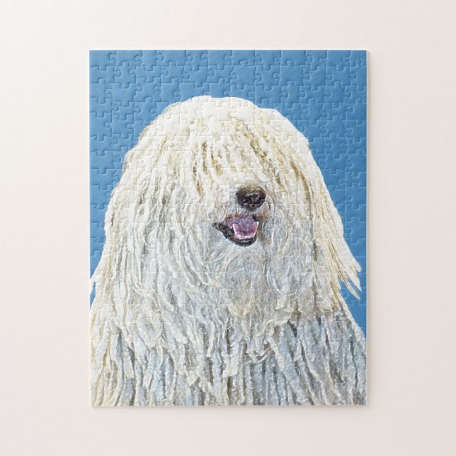 Puli Painting - Cute Original Hund Art Pussel (Vertikal)