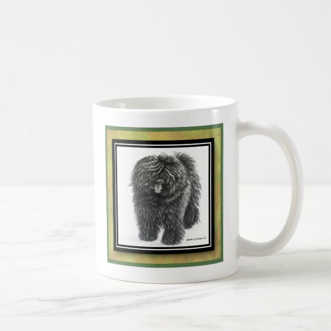 Puli Puppy Art av Glenda Harlan Kaffemugg (Höger)