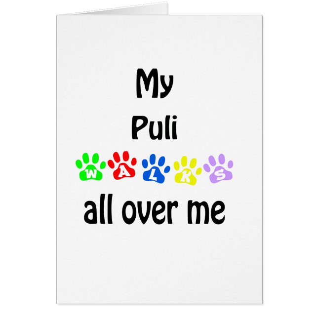 Puli Walks Design Hälsningskort (Framsidan)