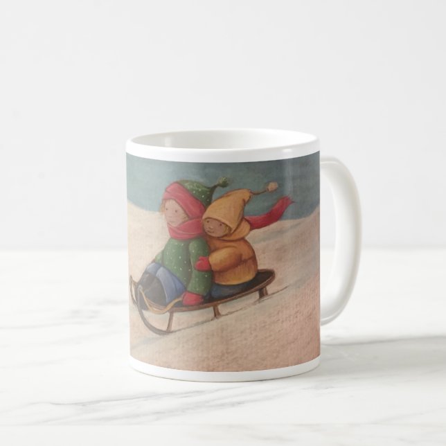 Pulkåkning Kaffemugg (Framsida höger)