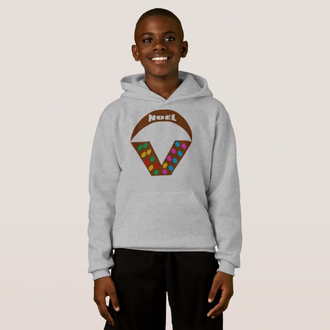 PULL  A CAPUCHE HANES  NOEL TEE SHIRT (Hel framsida)