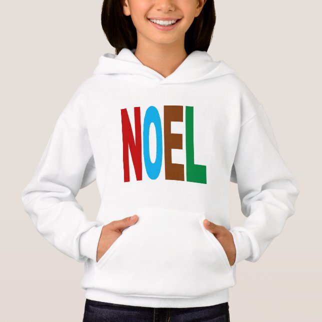 PULL   A CAPUCHE   NOEL  COULEURS TEE SHIRT (Framsida)