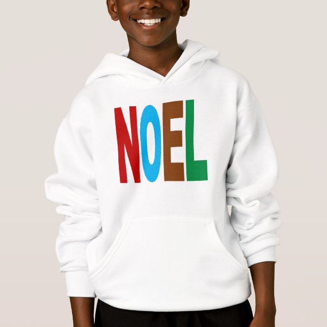 PULL   A CAPUCHE   NOEL  COULEURS TRÖJA (Framsida)