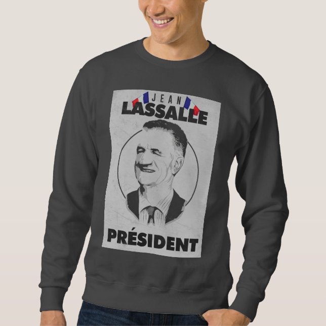 Pull Jean Lassalle Président Lång Ärmad Tröja (Framsida)