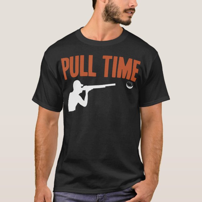 Pull Time Trap Skjutning Lera T Shirt (Framsida)