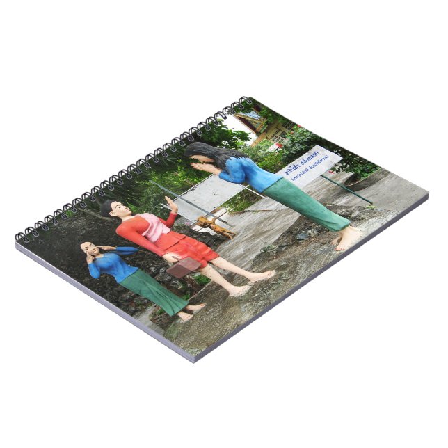 Pulla Ansikte bakom ryggen på dig Anteckningsbok Med Spiral (Vänstra Sidan)