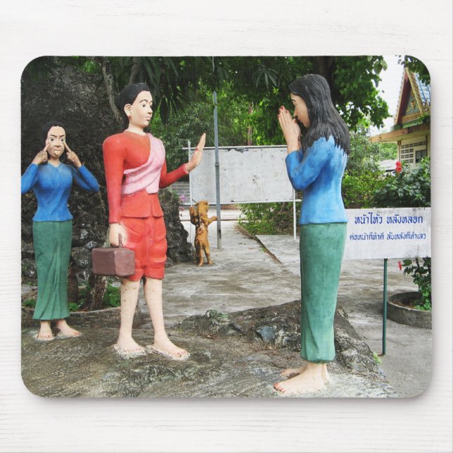 Pulla Ansikte bakom ryggen på dig Musmatta (Framsidan)