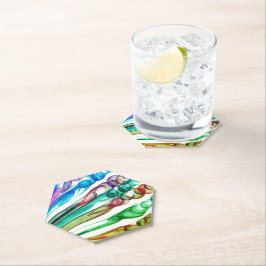 Pullad bubbelRoligt / Greenleaf / Underlägg Papper