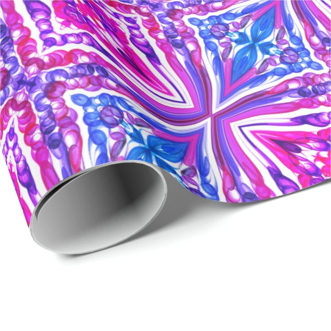 Pullad bubbla Roligt / Miami / Spegel Twist / Presentpapper (Rullad Hörn)