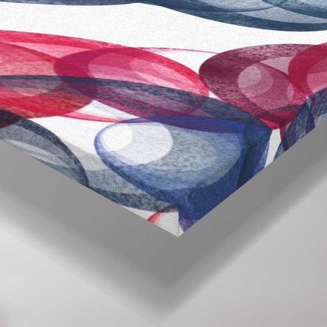 Pullad bubbla, Roligt / original / original Canvastryck (Hörn (nedre))