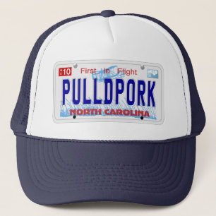 Pulled Gris NC Plate Truckerkeps