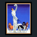 Pullman Art Deco Ad (1930-talet) 16 x 20 Poster<br><div class="desc">Konsthandboken för 1930 är Fantastisk för Pullman Winter Comfort.</div>