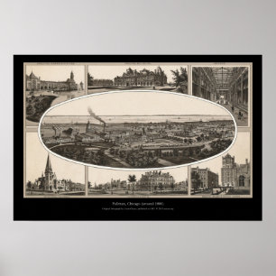 Pullman, Chicago (cirka 1880) Poster