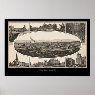 Pullman, Chicago (cirka 1880) Poster