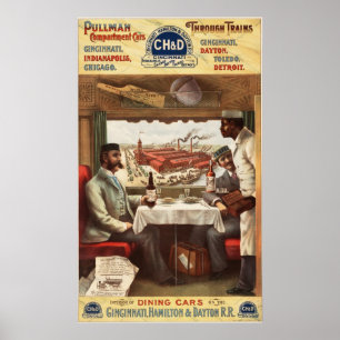 Pullman-matbilen på tåg poster