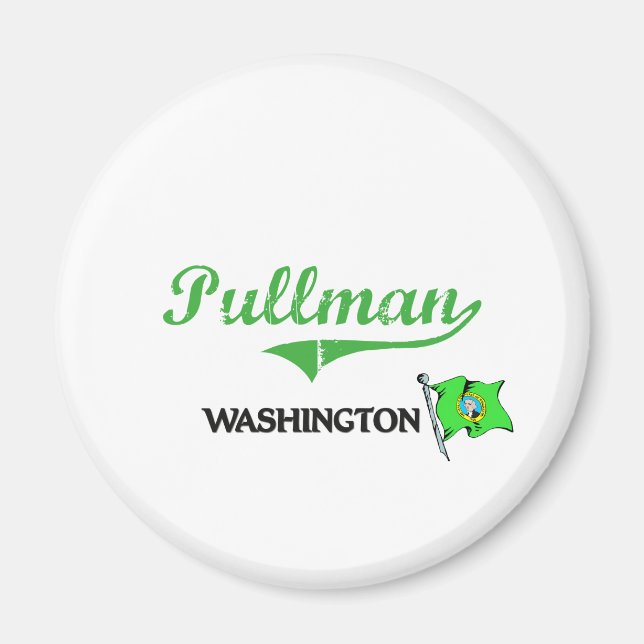 Pullman Washington City Classic Magnet (Framsidan)