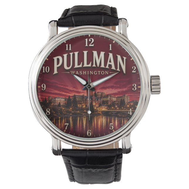 Pullman Washington College Town  Armbandsur (Framsida)