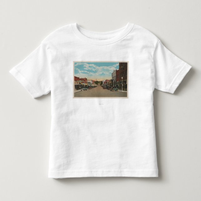 Pullman WAView av huvudsakliga StreetPullman, WA Tee (Framsida)